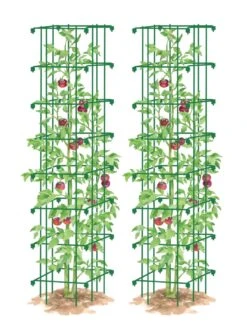 Tomato Towers, Set Of 2 -Garden Care Shop 8587041 0006 GRN tif
