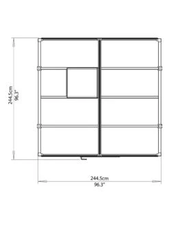 Canopia® By Palram Glory™ Greenhouse, 8' -Garden Care Shop 8591547 14v