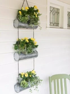 Galvanized Hanging Triple Planter -Garden Care Shop 8595213 1108 tif