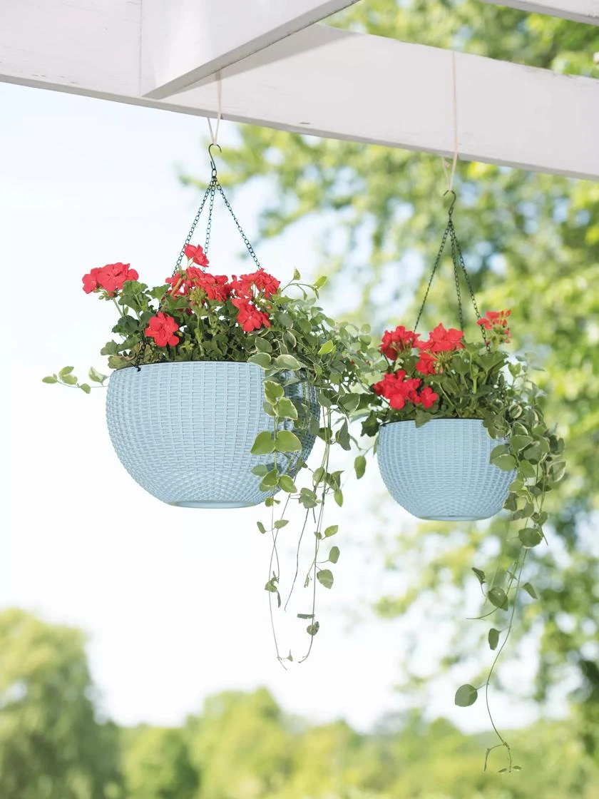 Weave Self-Watering Hanging Basket, 10" 5 Weave Self-Watering Hanging Basket, 10" - Image 3