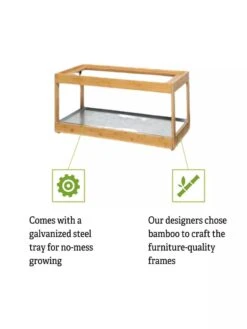 Low Bamboo LED Grow Light Garden -Garden Care Shop 8597720 5