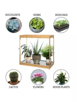 Medium Bamboo LED Grow Light Garden -Garden Care Shop 8597883 3