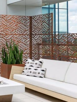 Veradek 2-Panel Privacy Screen Set, Flowleaf -Garden Care Shop 8599212 06V tif