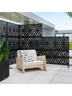 Veradek 2-Panel Privacy Screen Set, Star -Garden Care Shop 8599214 09v