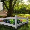 Split Rail Corner Vinyl Fence -Garden Care Shop 8599774 01V tif