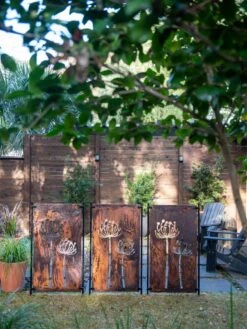 Queen Anne's Lace Corten Steel Screen -Garden Care Shop 8609526 6301 tif