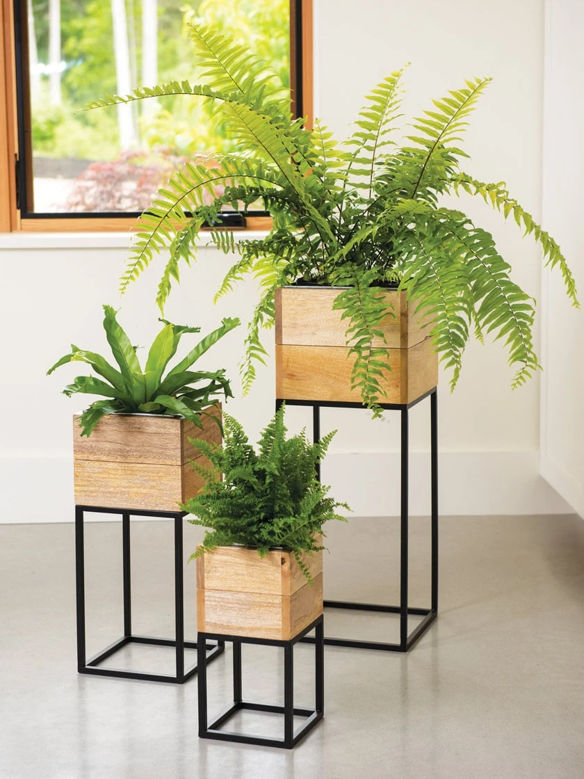 Tartu Elevated Square Planters 3 Tartu Elevated Square Planters