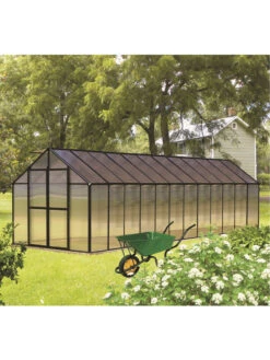 MONT Greenhouse, 8' X 24' -Garden Care Shop 8611145 02v monticello greenhouse 8 x 24 black