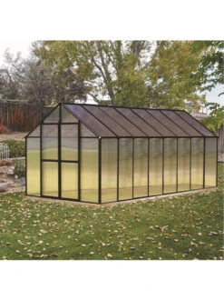 MONT Premium Greenhouse, 8' X 16' -Garden Care Shop 8611173 02v monticello premium greenhouse 8 x 16 black