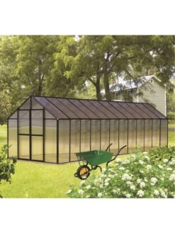 MONT Premium Greenhouse, 8' X 24' 5 MONT Premium Greenhouse, 8' X 24' -Garden Care Shop 8611175 02v monticello premium greenhouse 8 x 24 black