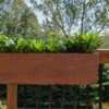 Veradek Metallic Series Corten Steel Railing Planters -Garden Care Shop 8611614 02v veradek metallic series corten steel railing planter