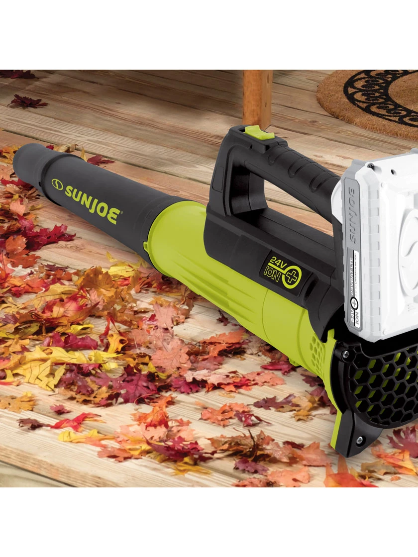 Sun Joe® 24V ION+ 2.0-Ah Cordless Compact Turbine Jet Blower, 100-MPH 350-CFM 7 Sun Joe® 24V ION+ 2.0-Ah Cordless Compact Turbine Jet Blower, 100-MPH 350-CFM - Image 5