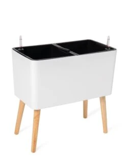 Ava Self-Watering Rectangular Planter -Garden Care Shop 8612691 218 ava self watering rectangular planter white