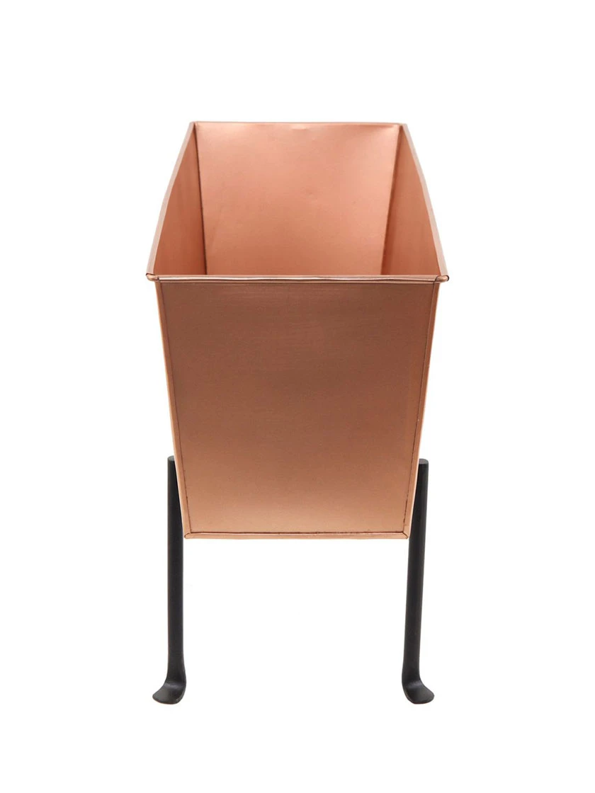 Achla Designs Copper Flower Box With Folding Stand 5 Achla Designs Copper Flower Box With Folding Stand - Image 3
