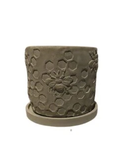 Concrete Honeycomb Bee Planter -Garden Care Shop 8613044 01v