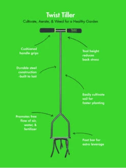 Yard Butler® Twist Tiller -Garden Care Shop 8613177 02v